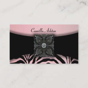 Pink Zebra Business Cards