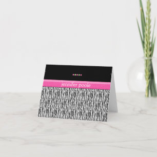 Pink Zebra Card