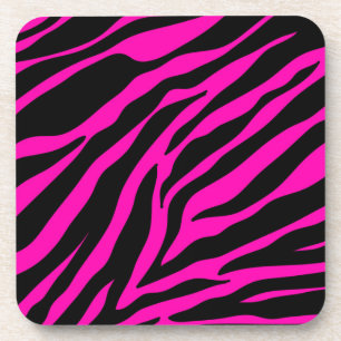 pink zebra coaster