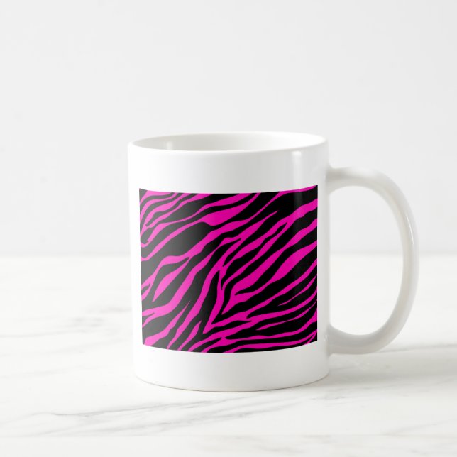 pink zebra coffee mug (Right)