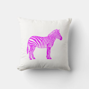 Pink Zebra Cushion