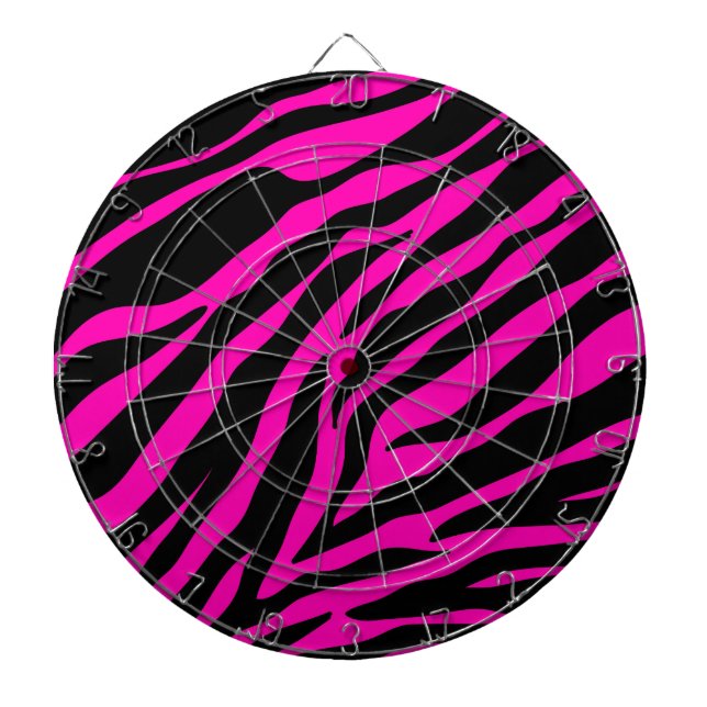 pink zebra dartboard (Front)
