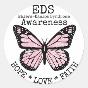 PInk Zebra Ehlers-Danlos syndrome EDS Sticker