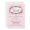 Pink Zebra Graduation Invitation