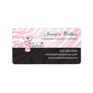 Pink Zebra Label