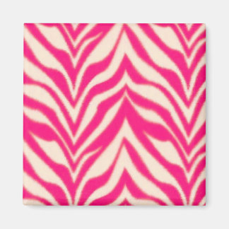 Pink Zebra Magnet