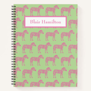 Pink Zebra Notebook