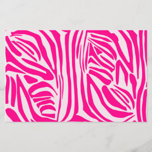 Pink zebra print