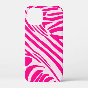Pink zebra print iPhone 12 mini case
