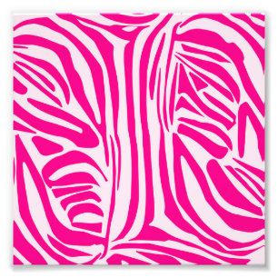 Pink Zebra Print Pattern