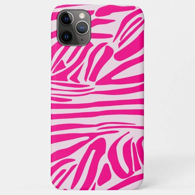 Pink Zebra Print Pattern Case-Mate iPhone Case (Back)
