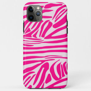 Pink Zebra Print Pattern iPhone 11 Pro Max Case