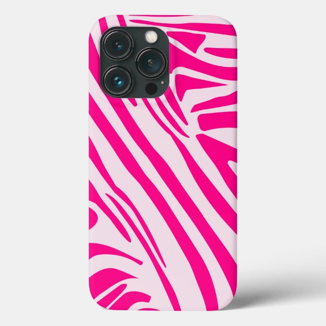 Pink Zebra Print Pattern Case-Mate iPhone Case (Back)