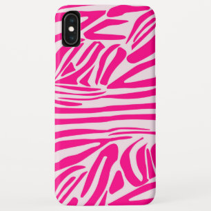 Pink Zebra Print Pattern iPhone XS Max Case