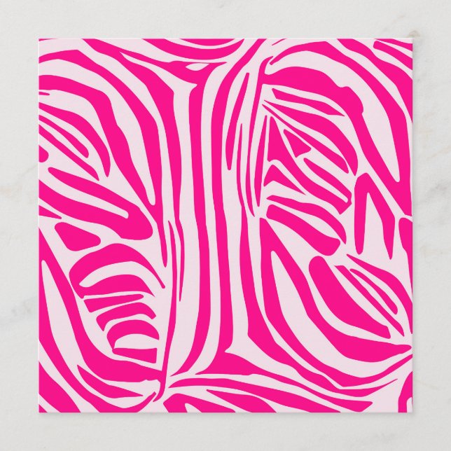 Pink Zebra Print Pattern Programme (Front)