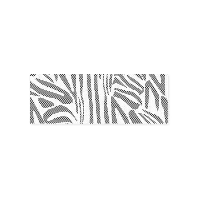 Pink Zebra Print Pattern Self-inking Stamp (Design)