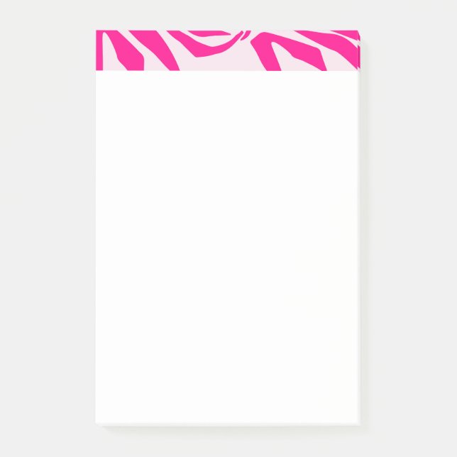 Pink zebra print post-it notes (Front)