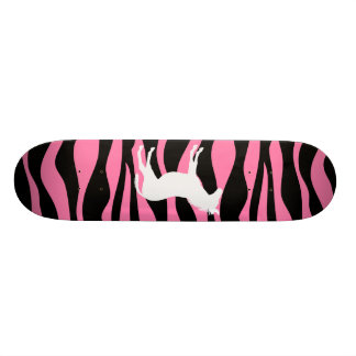 Pink Zebra Skateboard