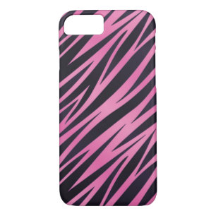 Pink Zebra Stripe Background iPhone 8/7 Case