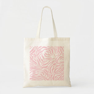 Pink Zebra Stripes Wild Animal Print Zebra Pattern Tote Bag