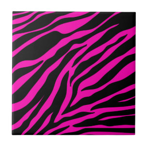 pink zebra tile