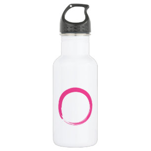 Pink Zen Symbol / Enso Circle 532 Ml Water Bottle