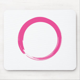 Pink Zen Symbol / Enso Circle Mouse Mat