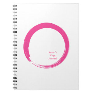 Pink Zen Symbol / Enso Circle Notebook