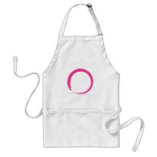Pink Zen Symbol / Enso Circle Standard Apron