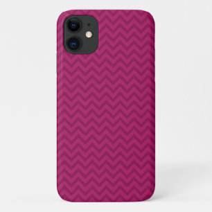 Pink Zigzag, Pink Chevron, Geometric Pattern iPhone 11 Case