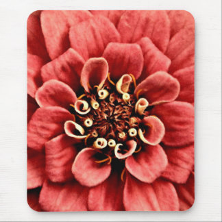 pink zinnia detail is cheery but not too bright mouse mat