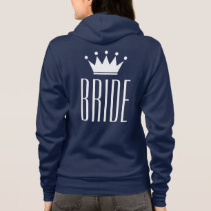 Pink zip up hoodie for bride to be