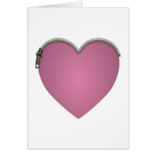 Pink Zipped Heart