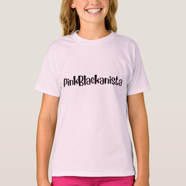 pinkblackanista tshirt (Front)