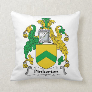 Pinkerton Family Crest Cushion