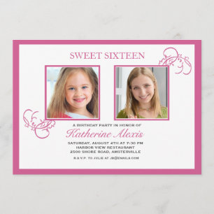 Pinkest Pink Photo Invitation