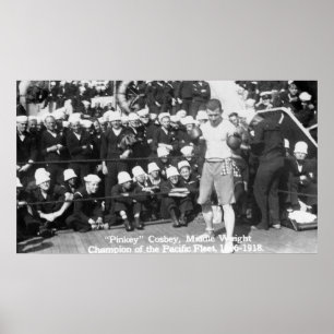 Pinkey Cosbey Getting Ready for a Boxing Match Poster