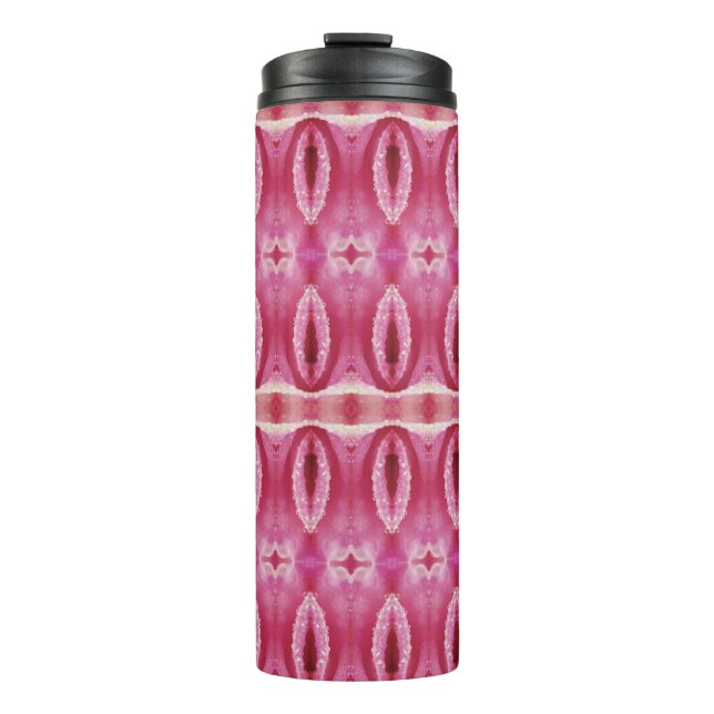 Pinkey Rose Ikat 6 San Telmo Thermal Tumbler (Front)