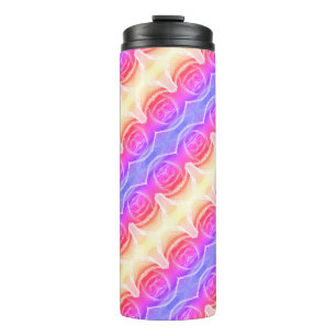 Pinkey Rose Ikat Ipan Thermal Tumbler
