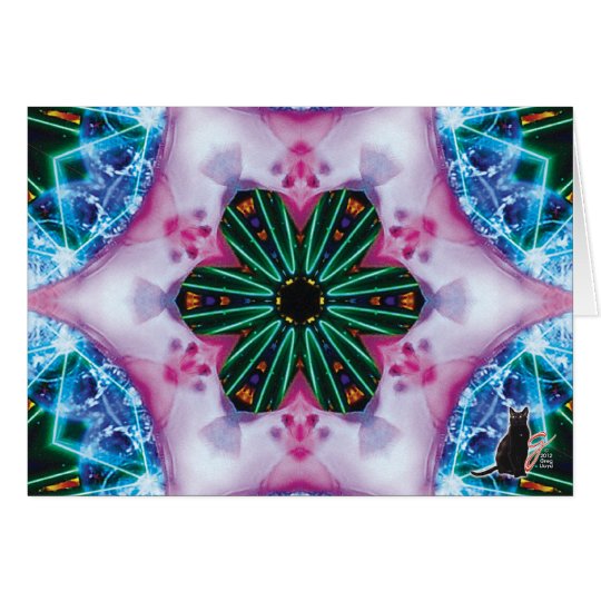 Pinkie KC Kaleidoscope Greeting Card