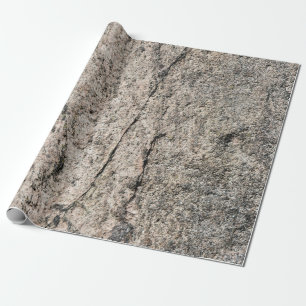 Pinkish-Beige Stone Rock Face Wrapping Paper