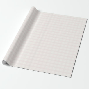 Pinkish Champagne And Creamy White Gingham Pattern Wrapping Paper