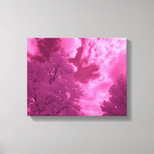 Pinkish Hues Infrared Cloud Canvas Print