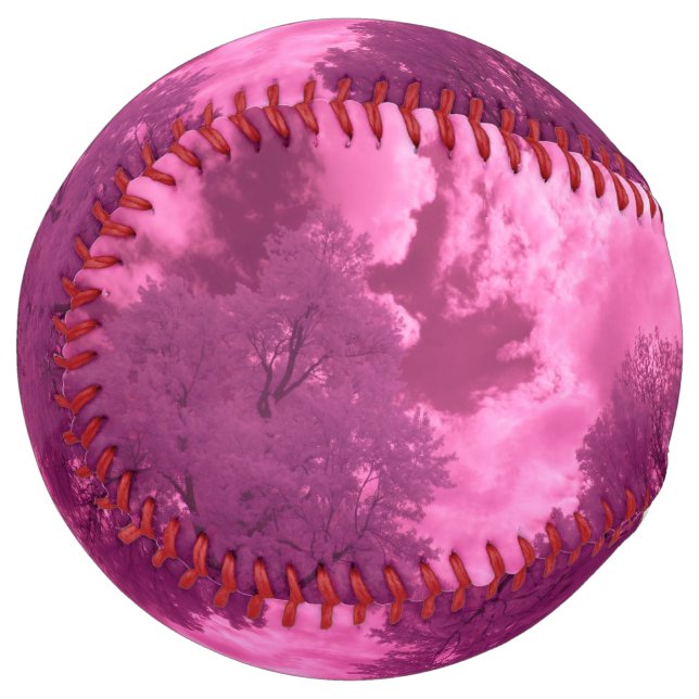 Pinkish Hues Infrared Cloud Softball (Back Right)