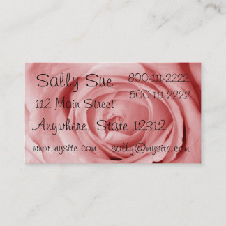 pinkish profile card