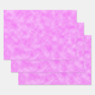Pinkish Purple Created Clouds Abstract Art Design Wrapping Paper Sheet