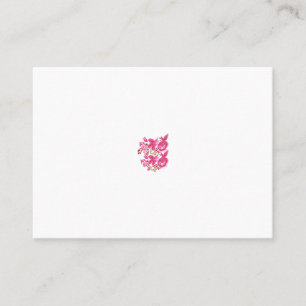 Pinkish Red, Reddish Magenta floribunda Design Place Card
