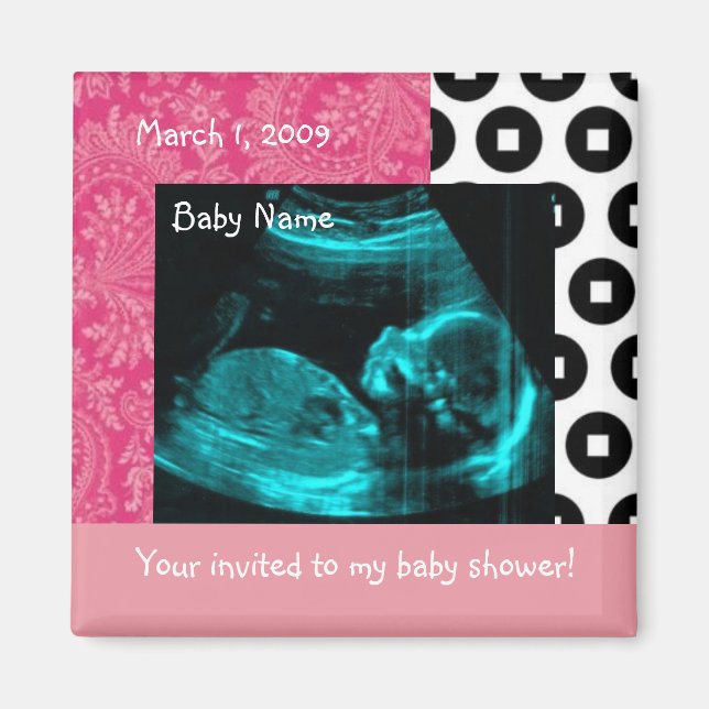 pinknblackbaby magnet (Front)