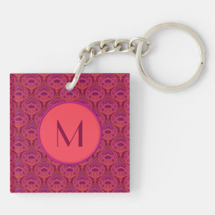 Pinkoinko - Feathered Paisley Key Ring