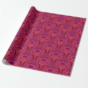 Pinkoinko - Feathered Paisley Wrapping Paper
